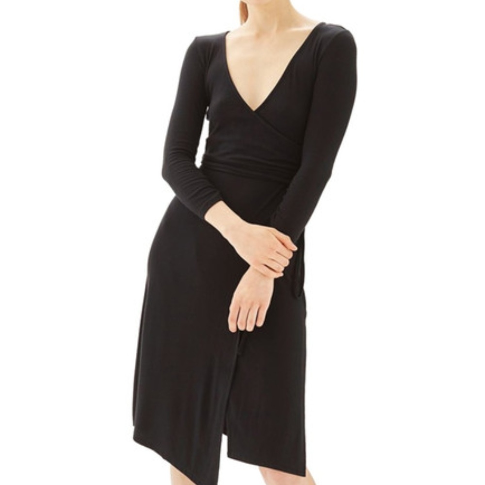 Topshop midi wrap dress